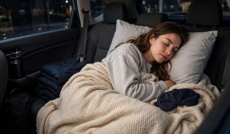 How To Sleep Comfortably In The Backseat Of A Car